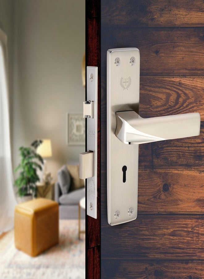 Harrison Door Locks for Main Door, Door Lock for Bedroom, Mortise Door Lock Set, Mortise Door Handle, Door Locks Handlesets with 3 Key | CP Matt Finish | 101800 | for Office/Hotel/Home - Image 1